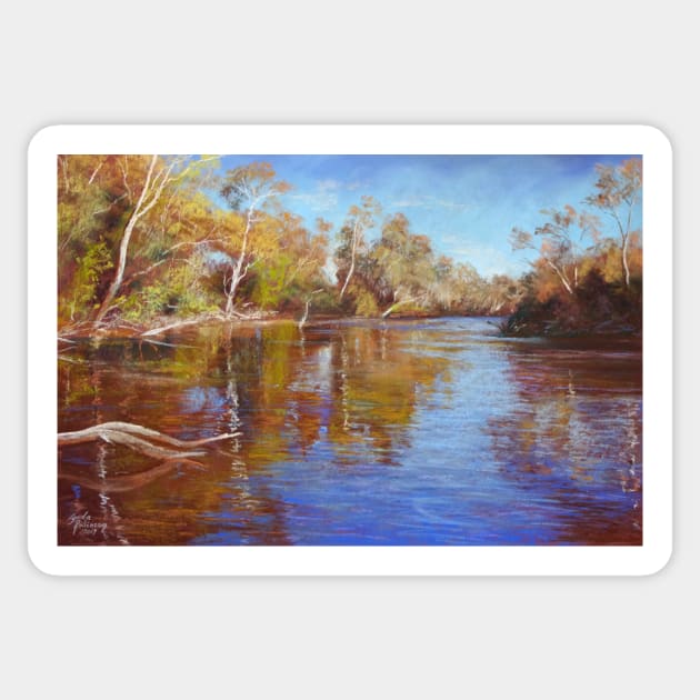 'The Gouburn at Greenslopes' Sticker by Lyndarob